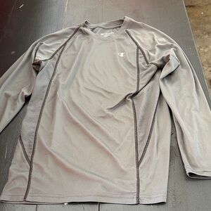 Champion Gray Long Sleeve Kids Tee